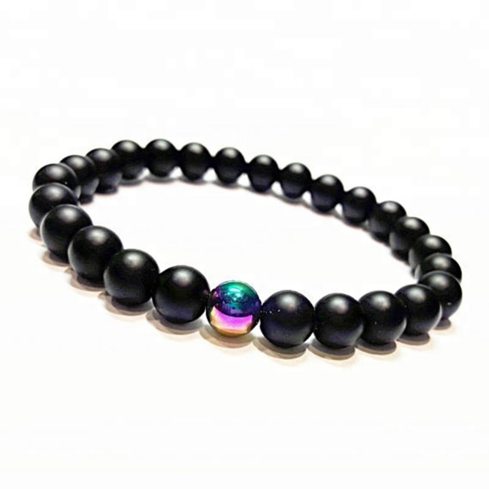 Black Onyx Beaded Bracelet